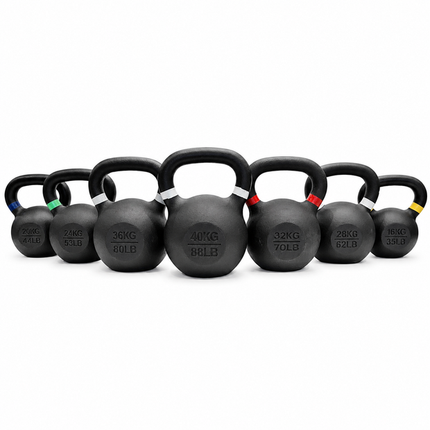 M-PACC Cast Iron Kettlebell Set (16kg-40kg)
